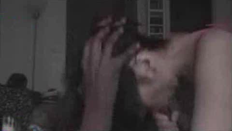 Japanese babe swallowing huge black hard cock
