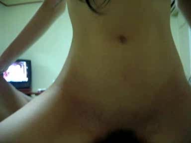 Amazing Asian trimmed pussy pounded by huge stick