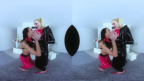 Angel Wicky & Francys Belle in Latex Angel With a Slave - CzechVRFetish
