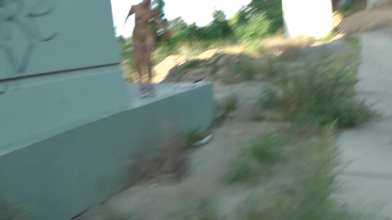 Wild public sex with horny blonde girl
