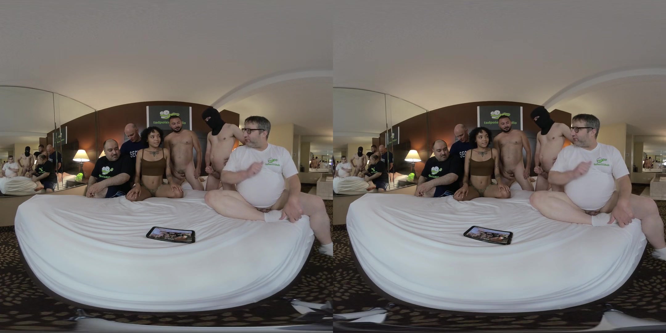 Olive's First Ever Gangbang - Ebony Teen Hardcore Voyeur
