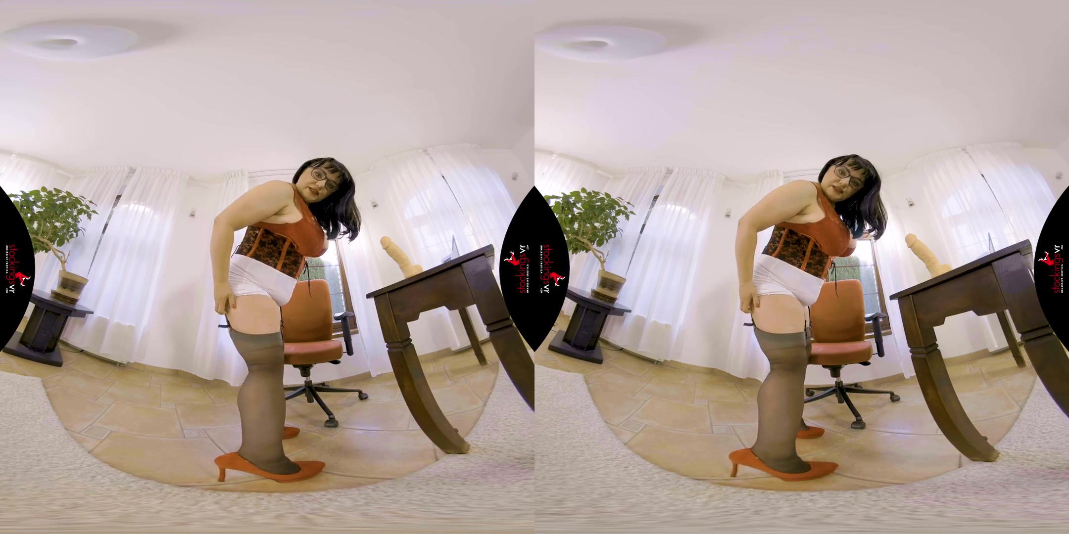 German BBW Domme Sarah Double HH - Stockings Huge Tits Lingerie