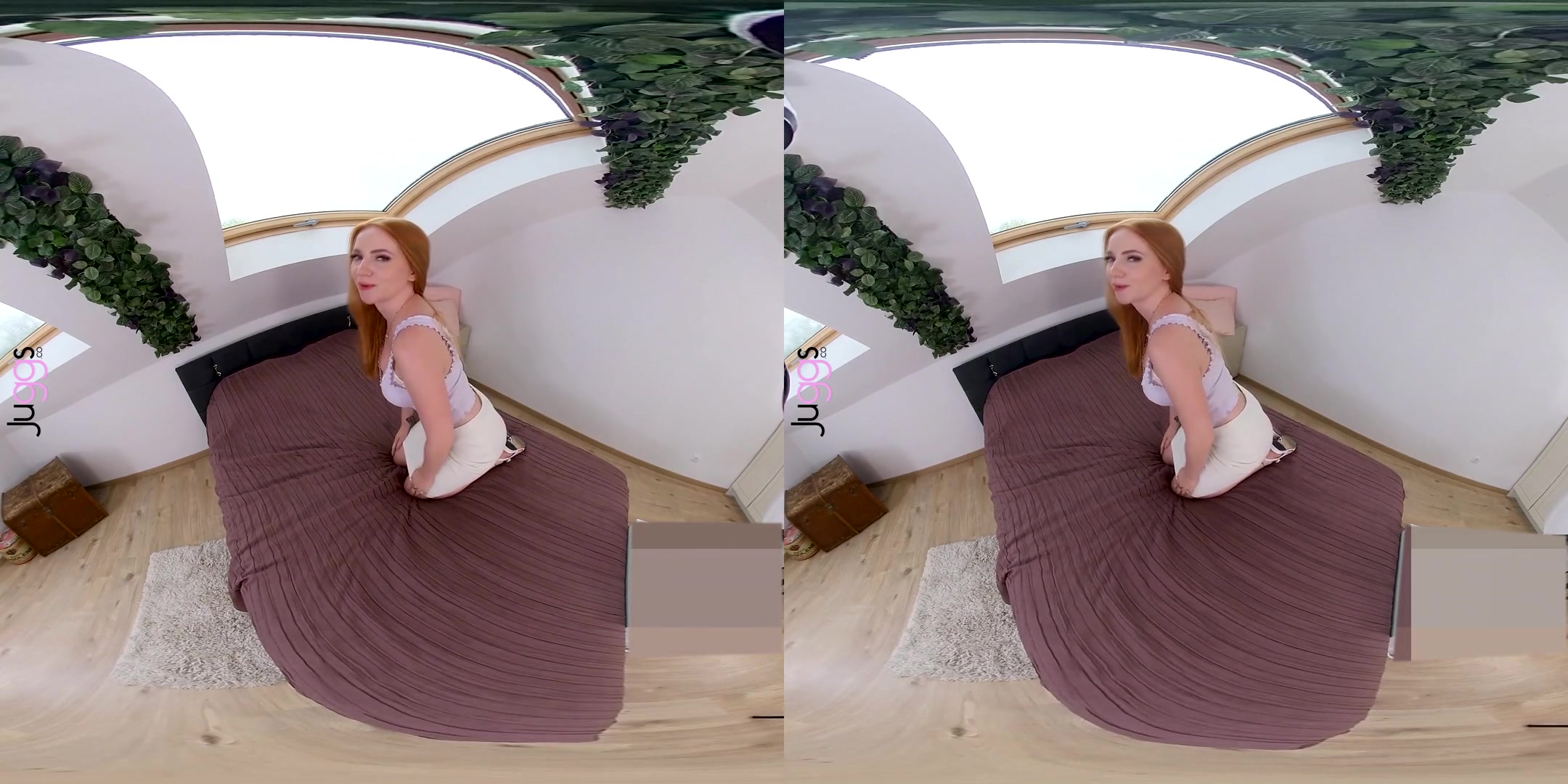 Busty Ginger Comeback Striptease