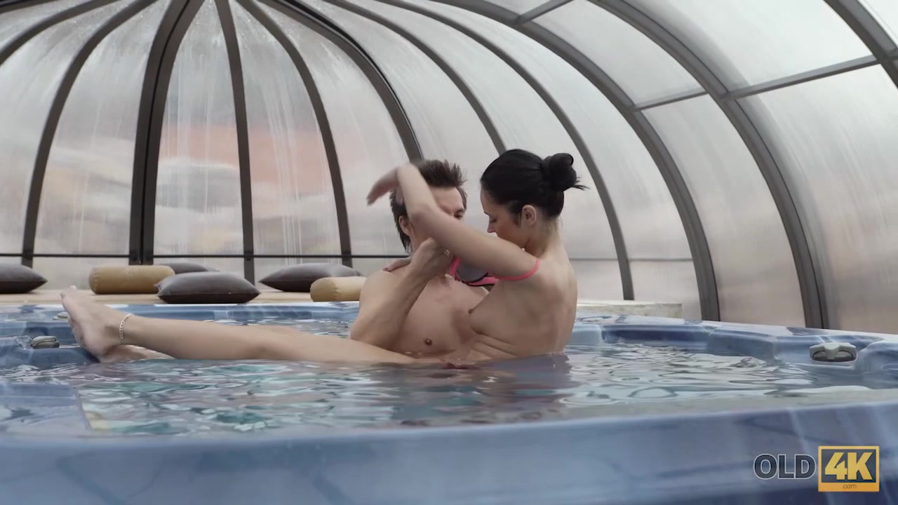 OLD4K. Handsome Step dad carefully licks pussy before shoving rod inside