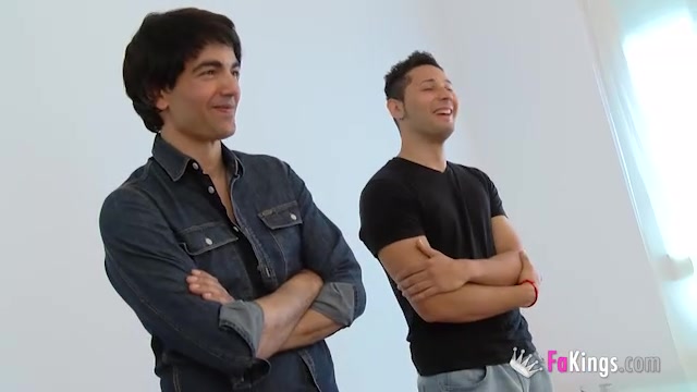 A horny hairdresser and two guys fulfill fantasies