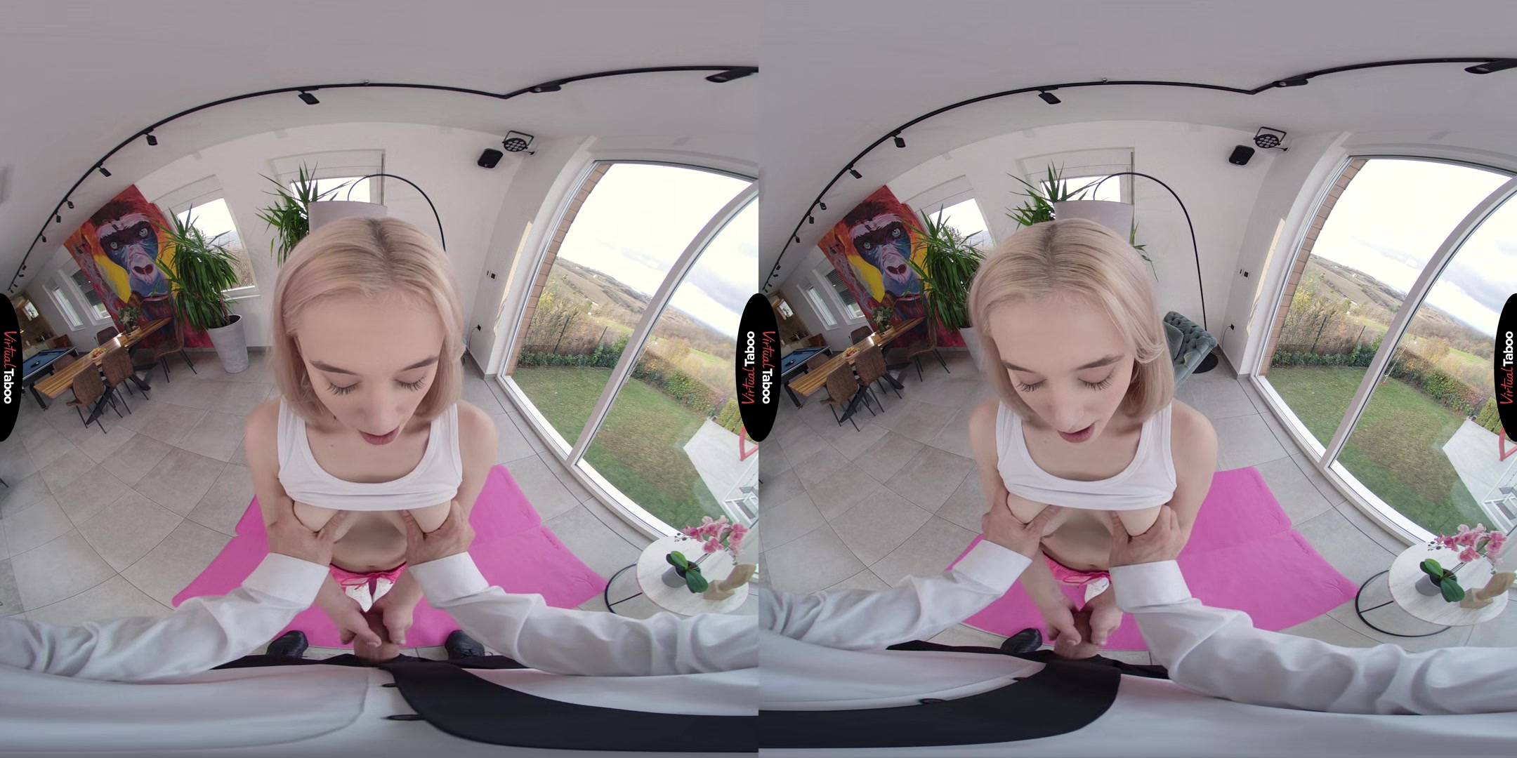Molly Cute VR Porn: Getting Fit With Stepdaddy - VirtualTaboo