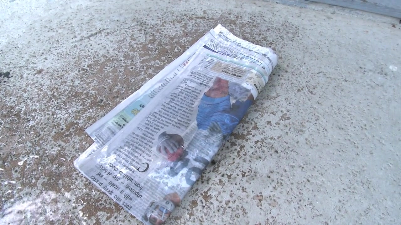 teen 18+ newspaper deliverer getting her punishment through a rough threesome by 2 Girls 1 Guy