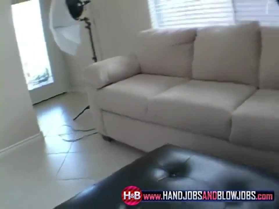 Kelly Wanks Hard Dick Then Cleans With Her Panties