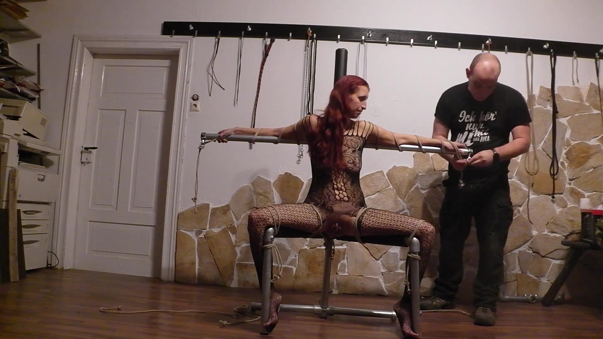 Slave Chair 1 I Tie My Slave On Her New Throne