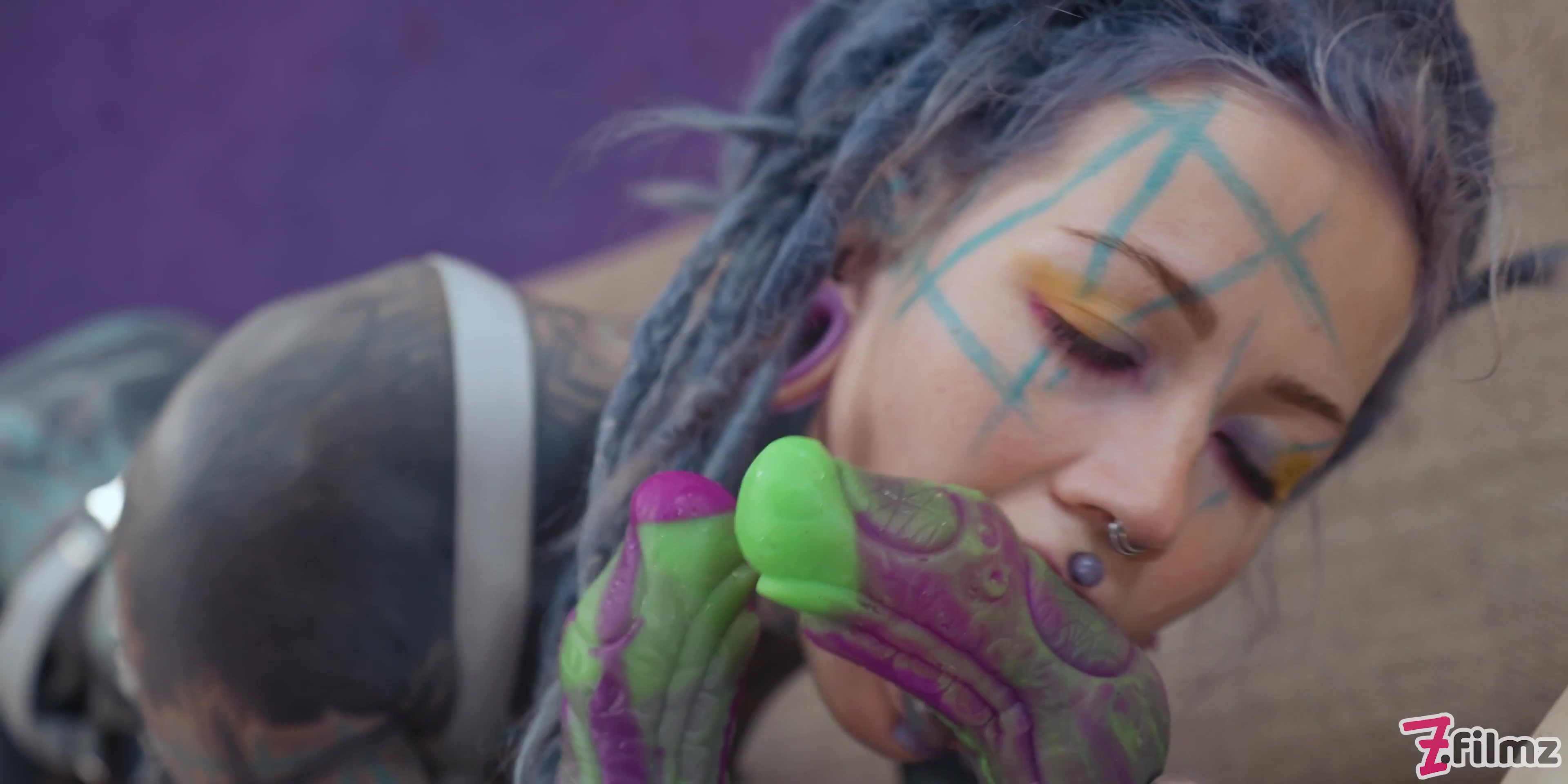 Heavy Tattoo Girl Anuskatzz / Dap, Anal, Swallow