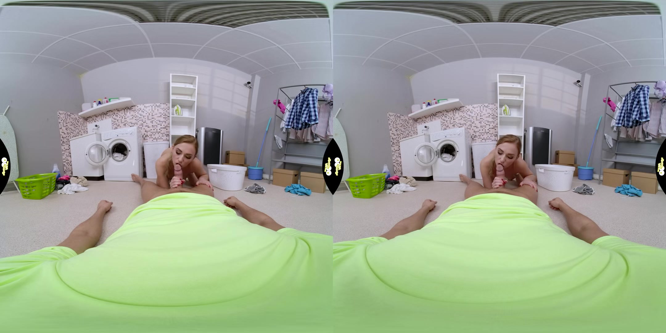 Jenny Wild Stuck in Washer; Russian Pornstar Virtual Girlfriend POV VR