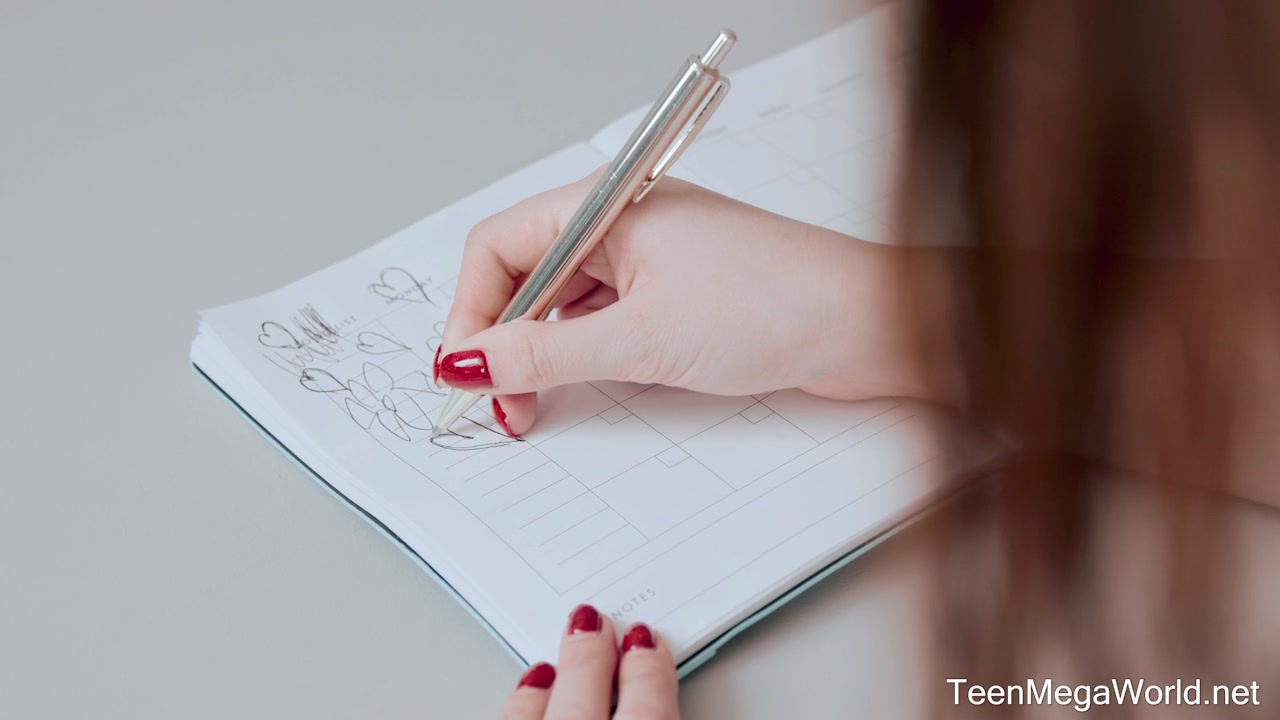 Cutie rubs pussy when studying - BeautyAngels