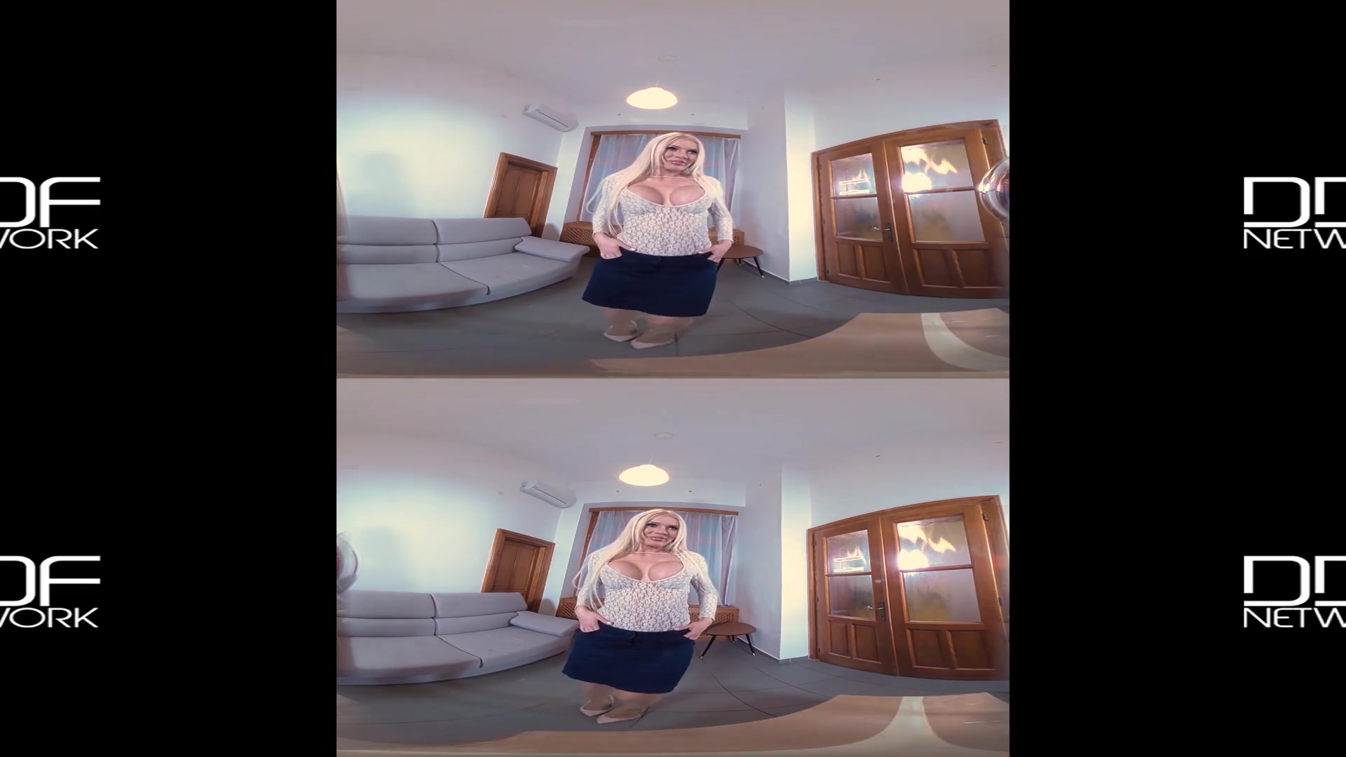 Kitana Lure in Sultry Cock Sucker: Blonde Russian Babe Swallows Cum in POV - DDFNetworkVR