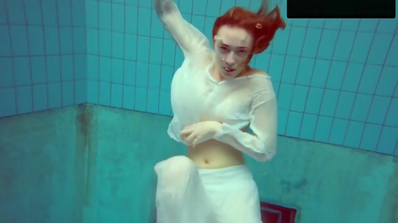 Redhead Diana Hot And Horny In A White Dress