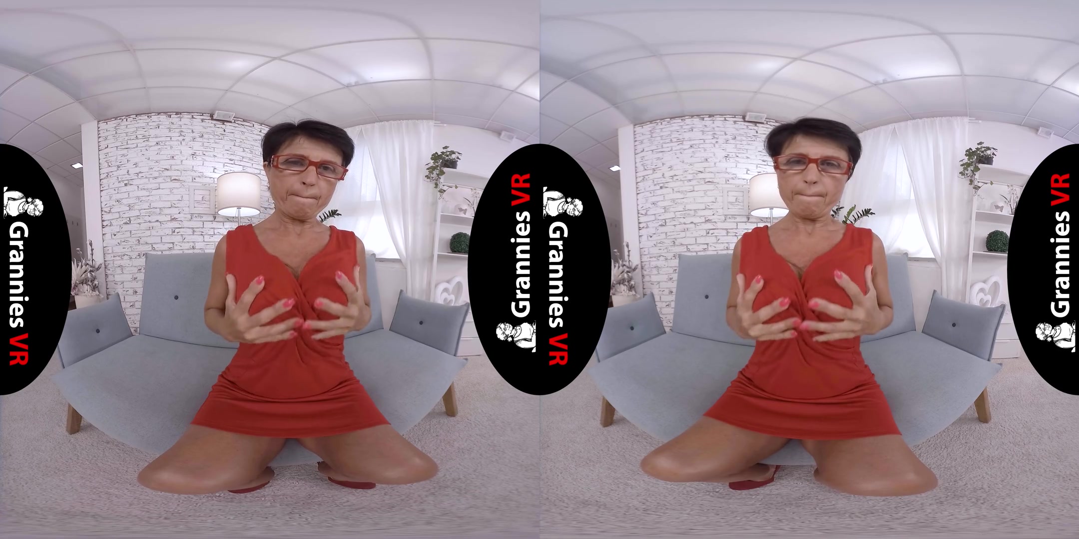 Marcela - Granny Masturbates Shaved Pussy - GILF / MILF Solo Masturbation Hardcore