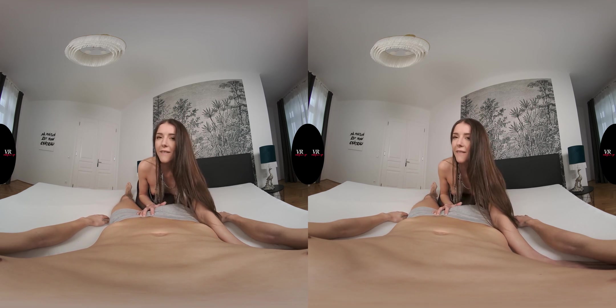 In Bed with A Topmodel; Virtual Reality Oral Sex with Edging