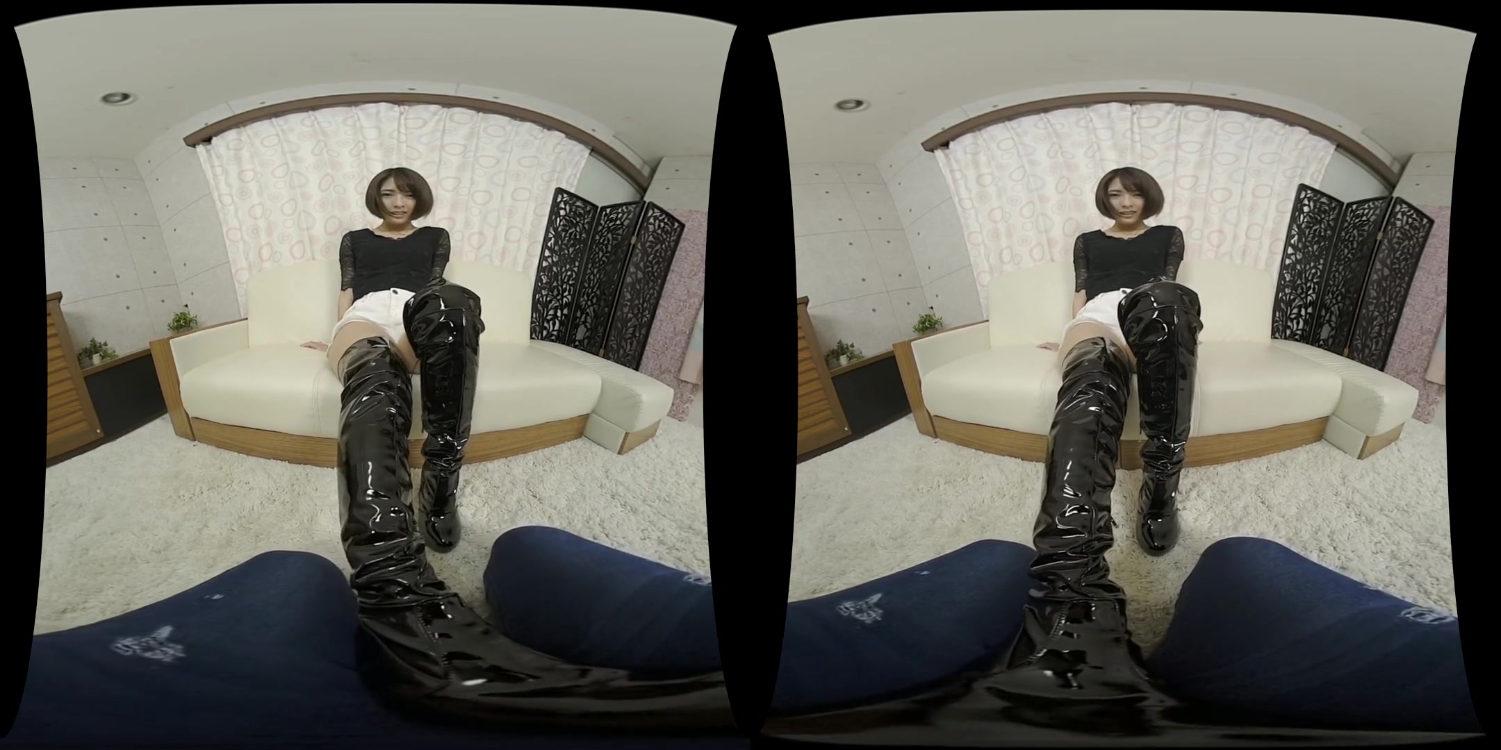 Long Boots Masturbation Support - Foot Fetish Amateur JAV VR