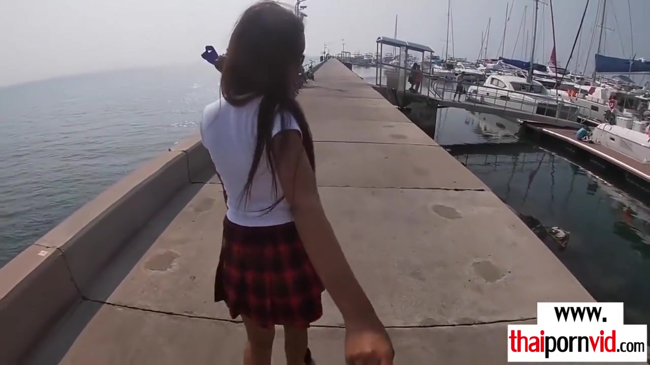 Amateur Thai teen 18+ Cherry In Uniform Fucked B
