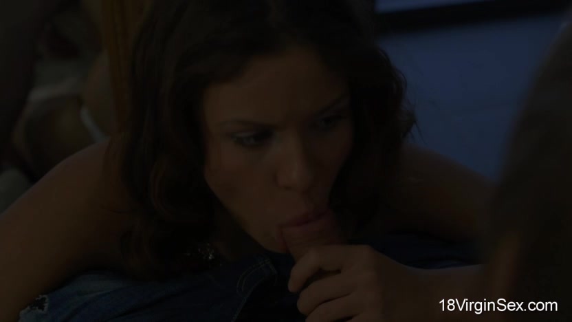 Her tight virgin pussy gets fucked for the first time by a lucky guy