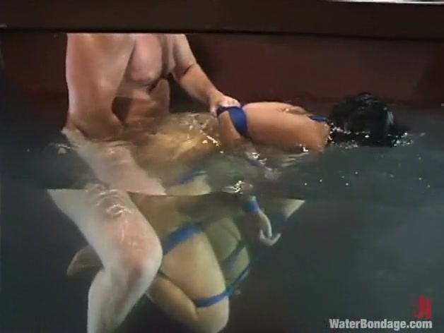 DragonLily and Mark Davis in Waterbondage Video