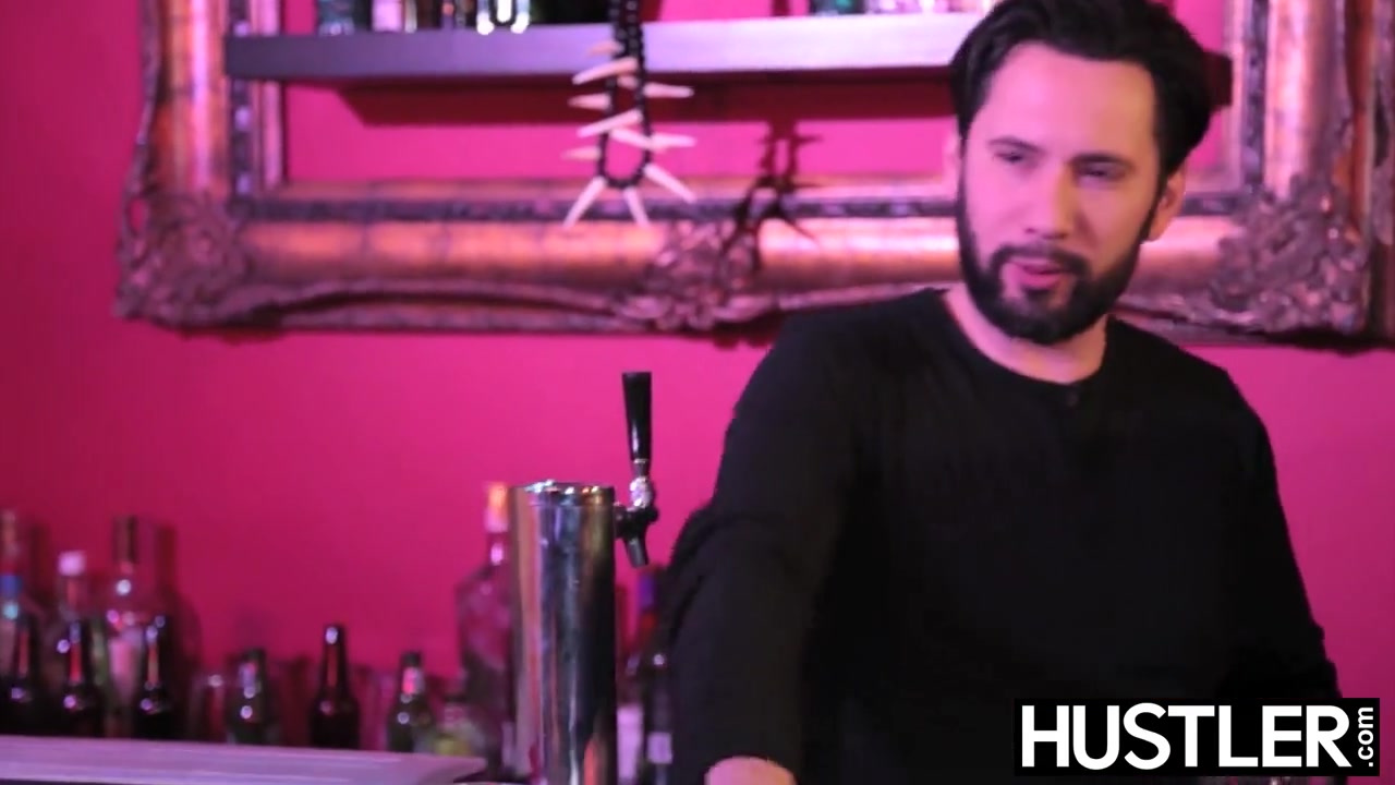 Young succubi Nickey Huntsman doggystyled on bar stool