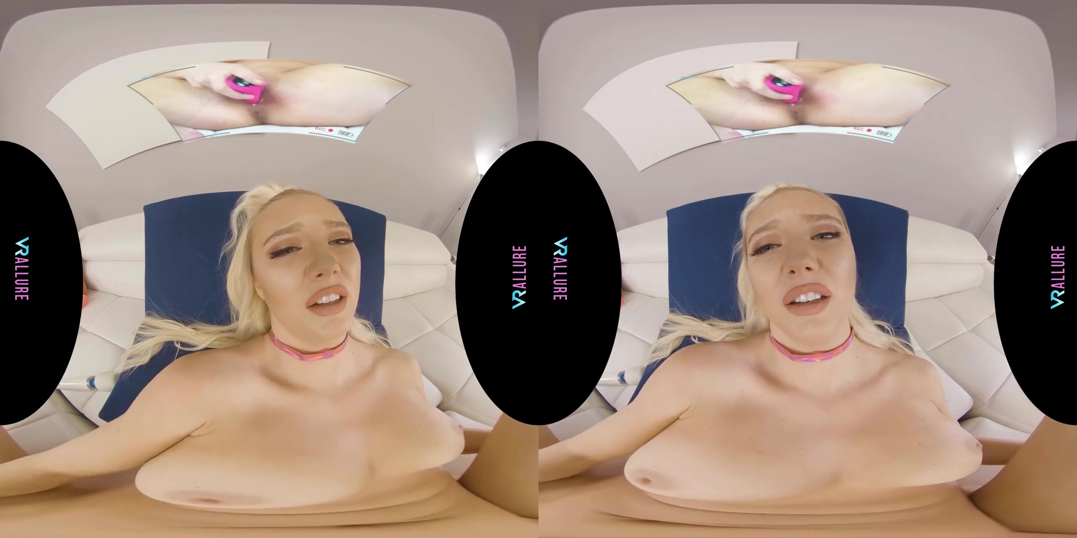 Pretty In Pink! - Big Tits Blonde Bombshell Babe Solo Masturbation