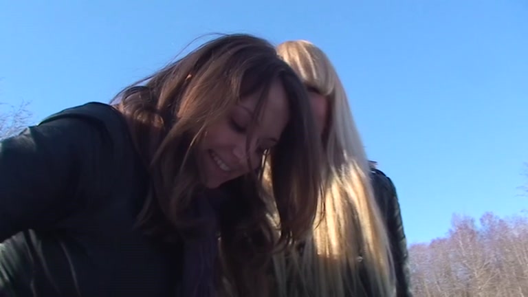 Partying angels in engulfing and hawt college fucking on snow