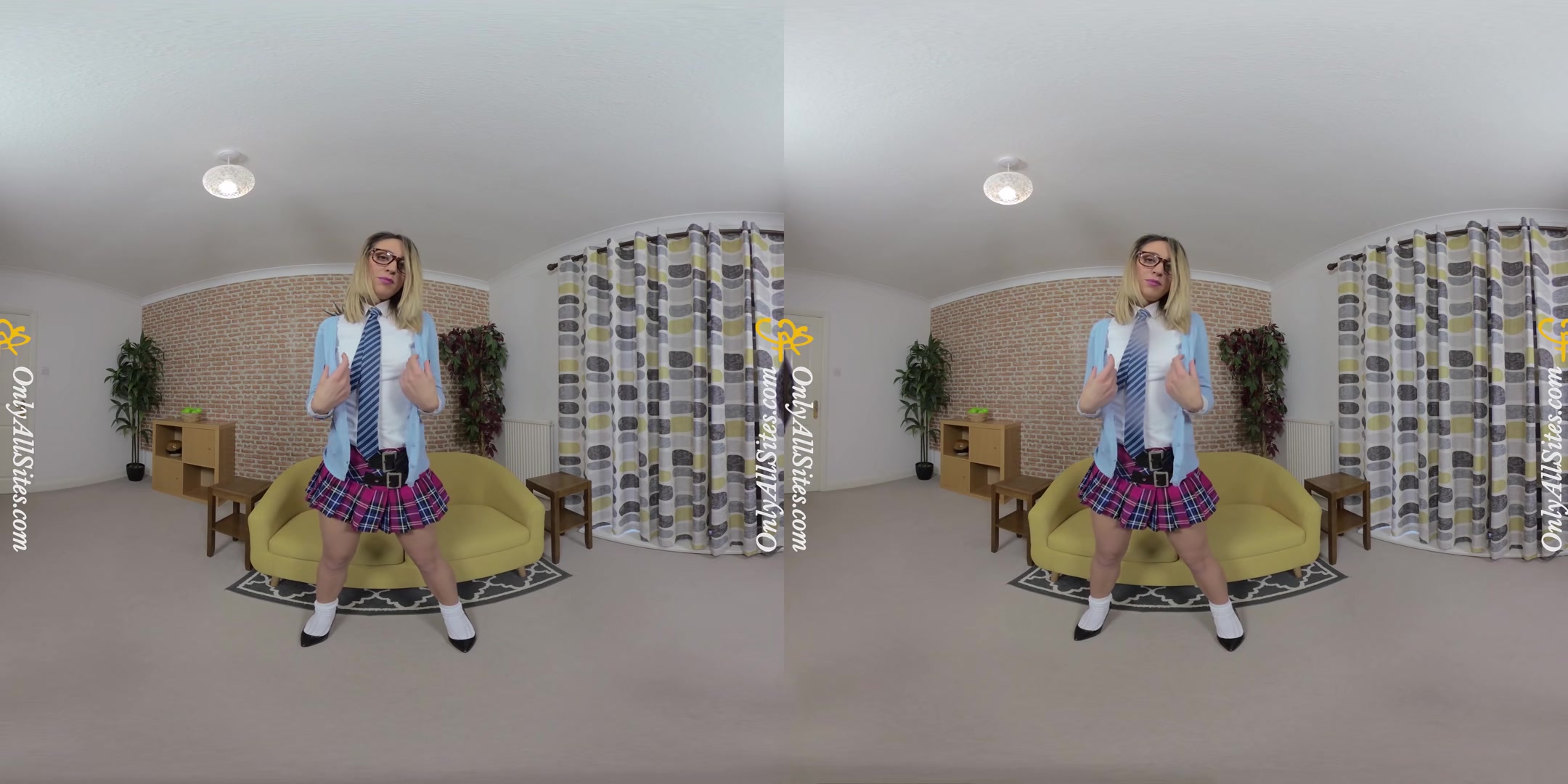 Samantha - Dirty Samantha Strips After Class - OnlyTease