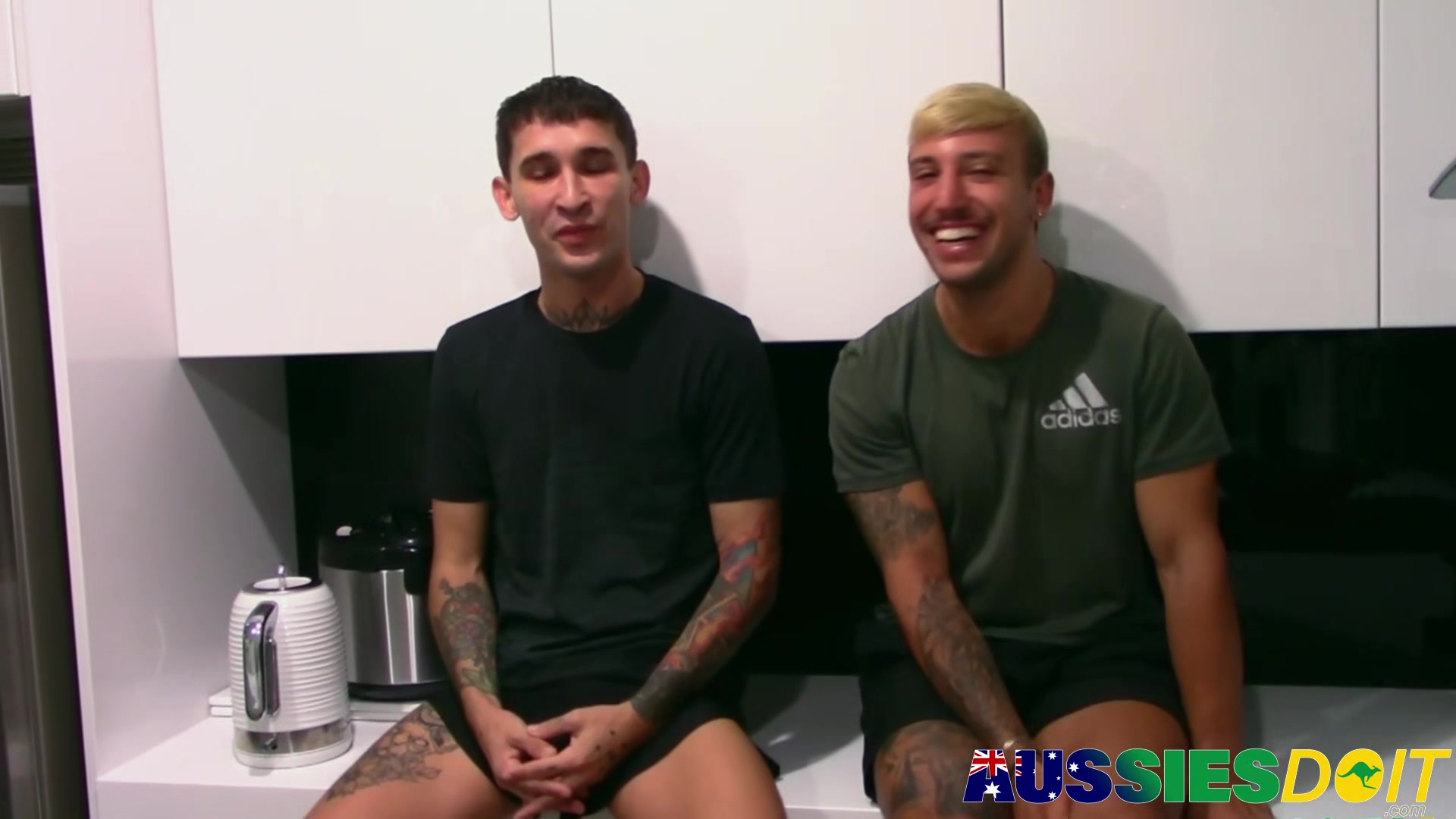 Tattooed Dennis Rims Kandy Kane Ass Before Riding