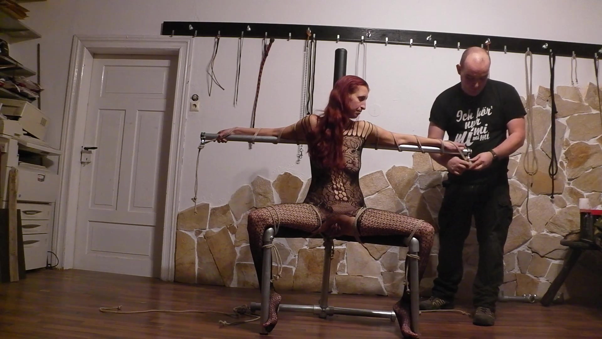 Slave Chair 1 I Tie My Slave On Her New Throne