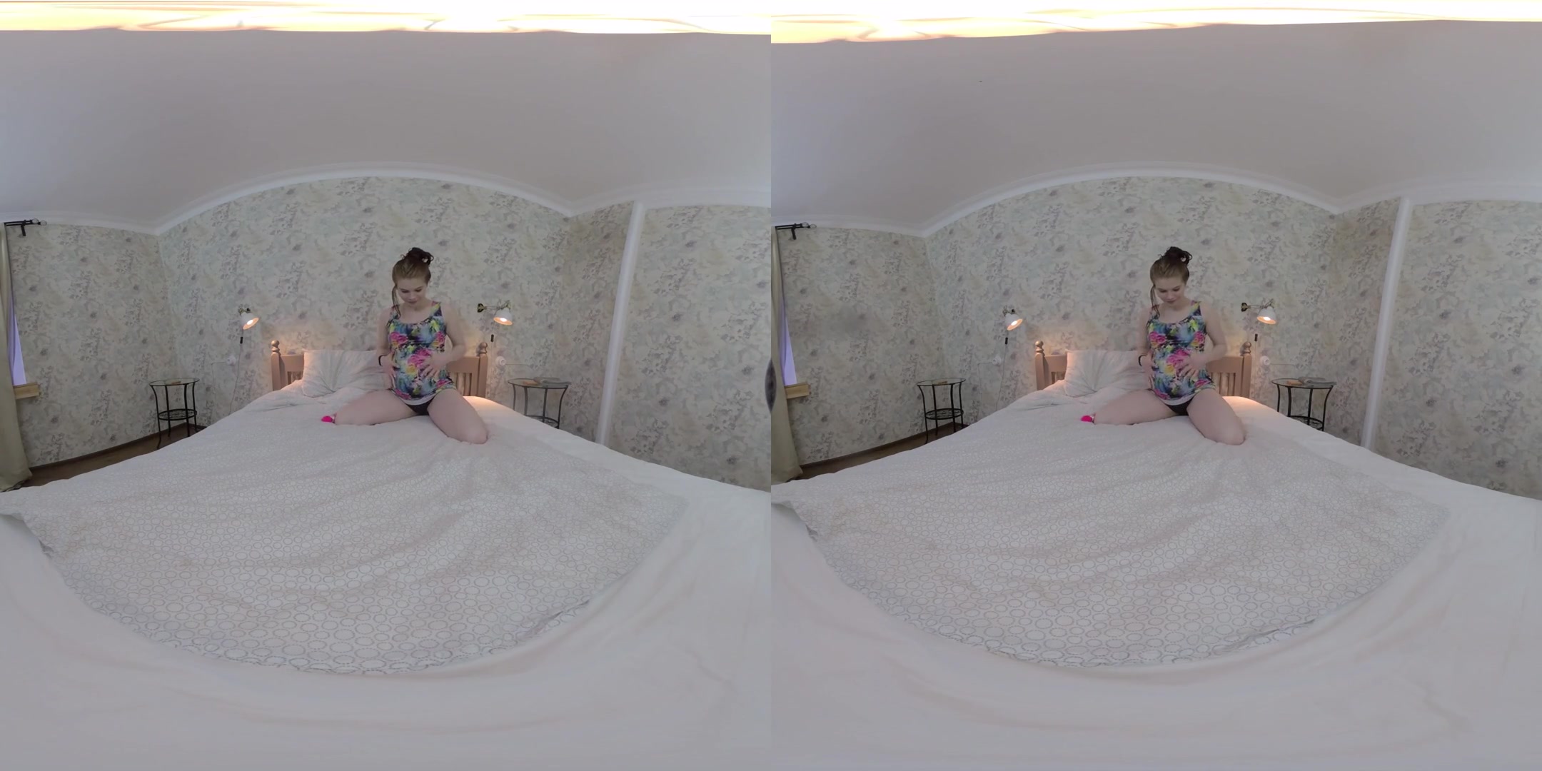 Pregnant Sandra Mea Plays With Pussy In Your Bed - Amateur Babe with a Dildo