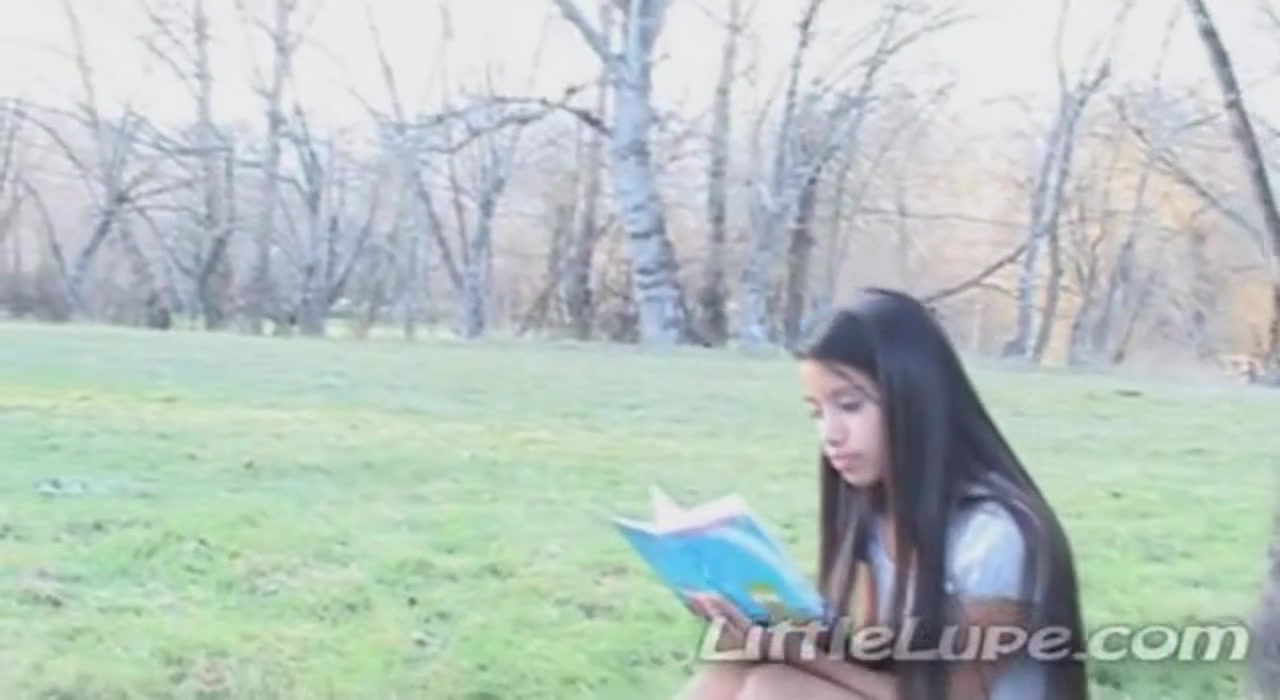 Latina teen 18+ lupe solo fingering her pussy outdoors
