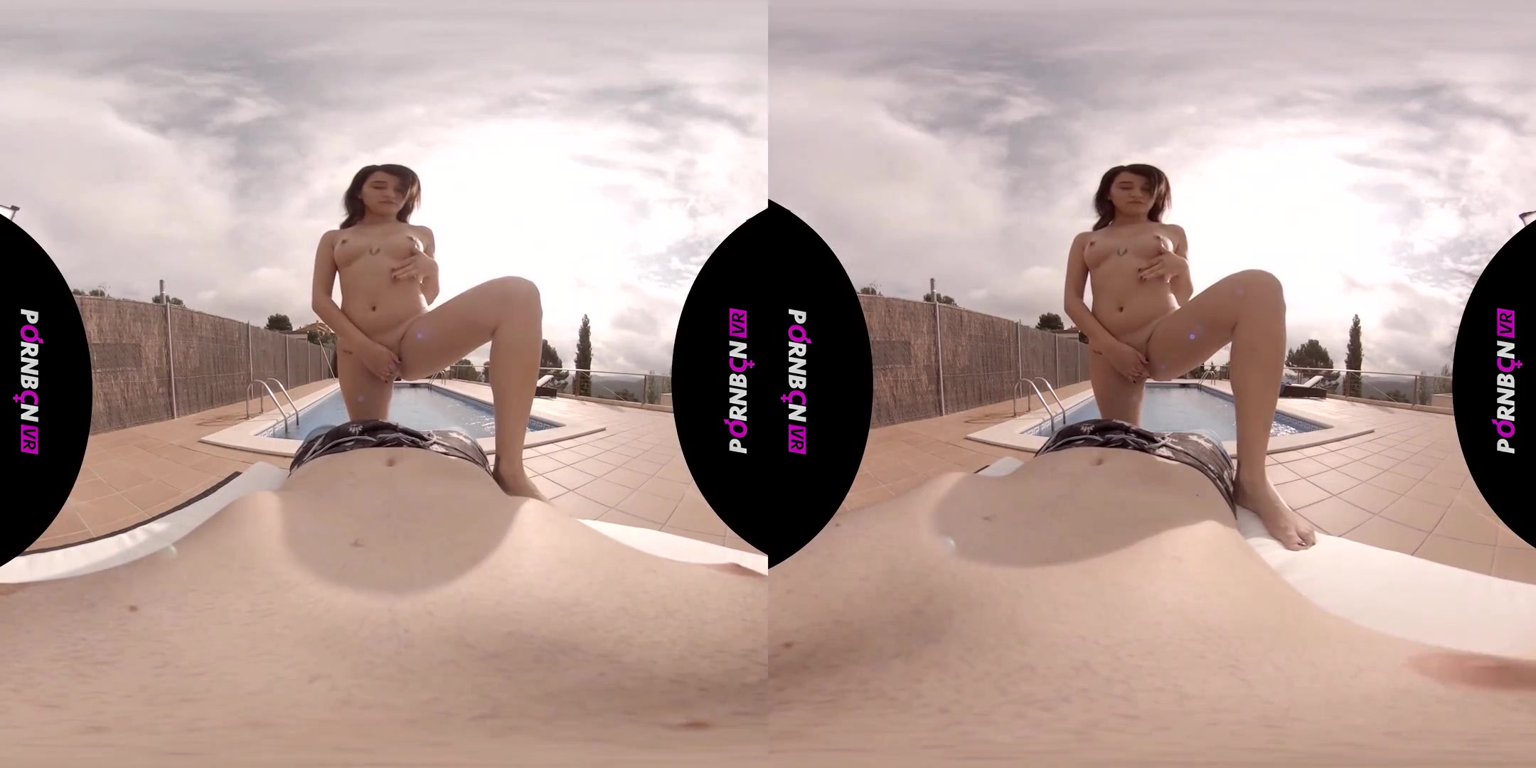 Blowjob, Footjob and Cum in the Pool - POV Blowjob Cumshot
