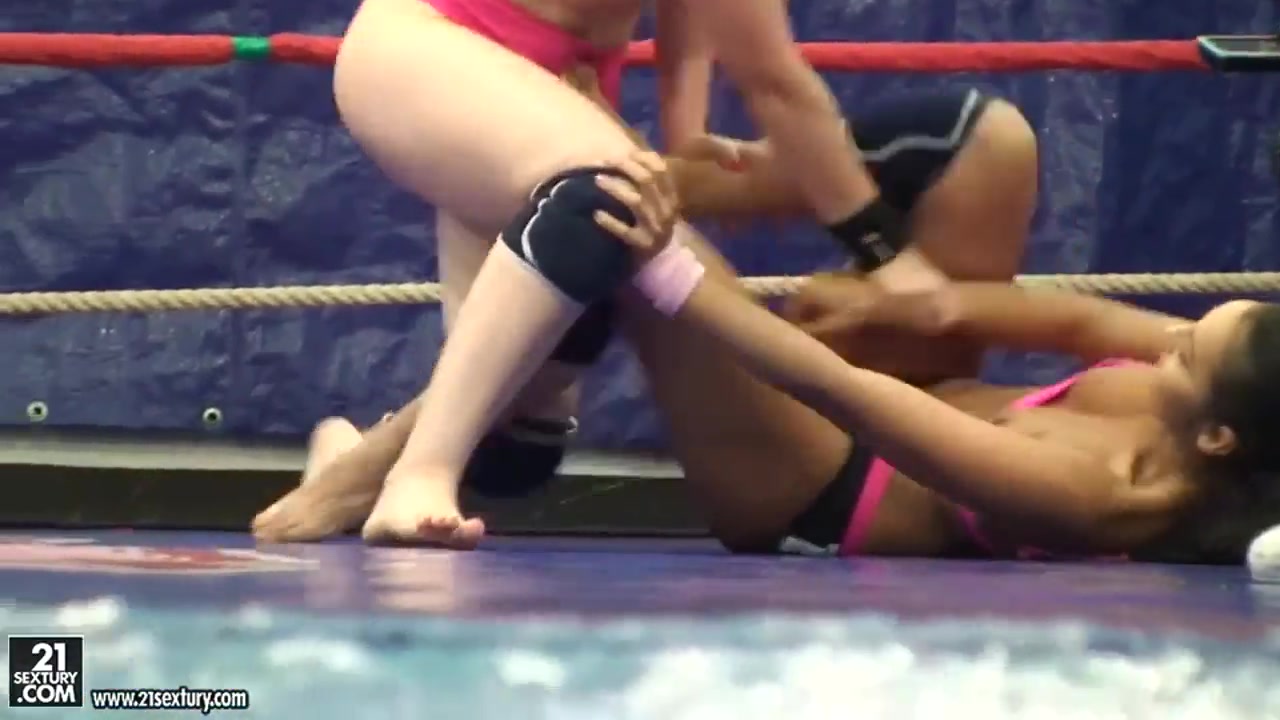 Lioness and Ionella wrestle in a sexy fashion