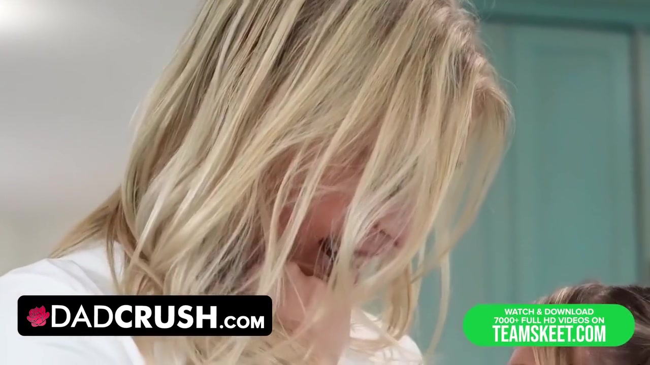 Perv Step Dad Caught Two Naughty teens 18+ Eating Their Pussies - Dad Crush, Macy Meadows And Krissy Knight