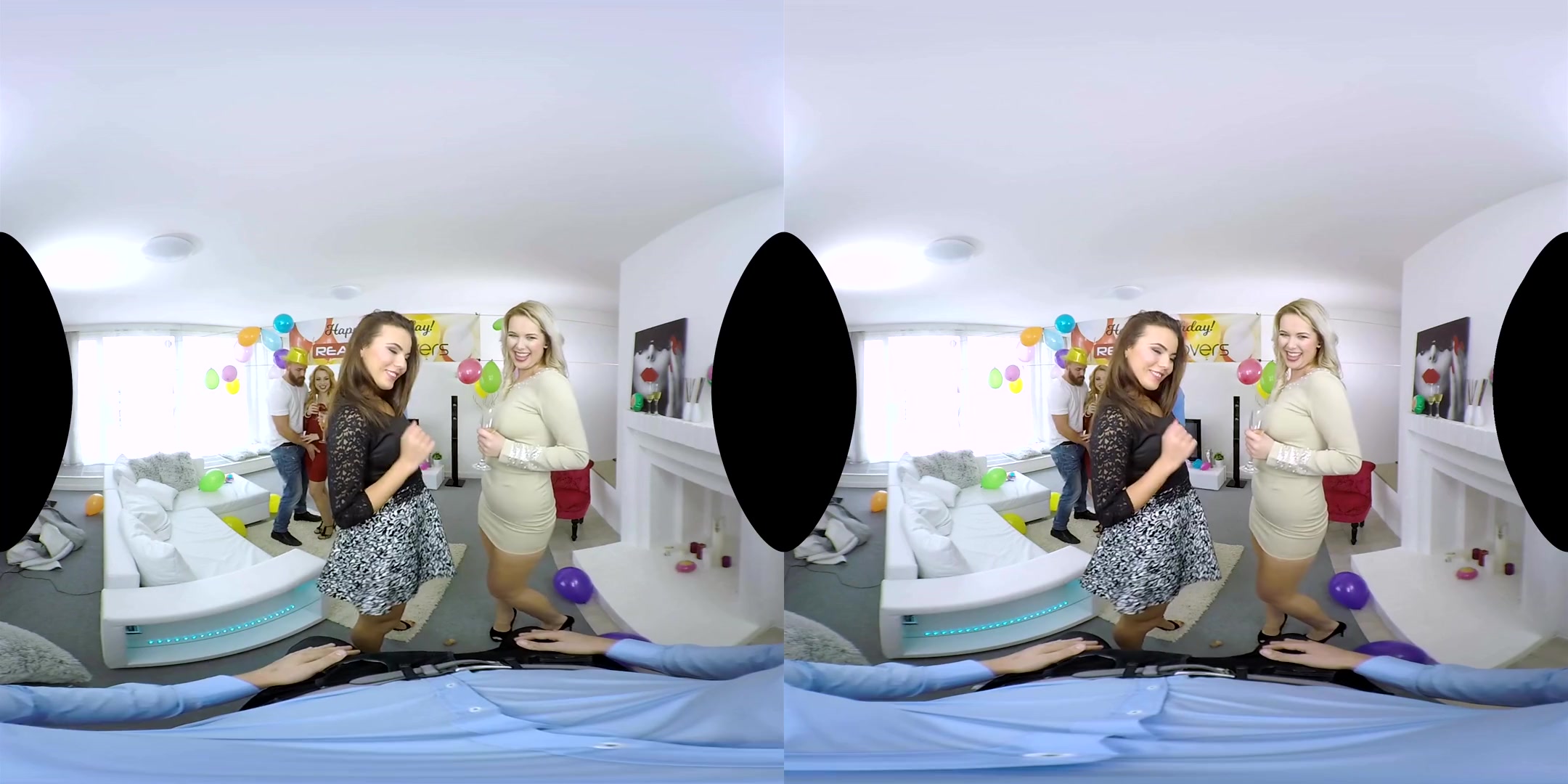 Nikky Dream & Vanessa Decker & Lucia Denvile & Rebeka Black in The Great Birthday Orgy - POV - RealityLovers