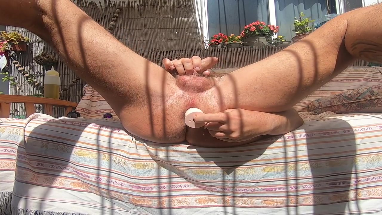 Home Alone - Butt Masturbation With Solo Male - Anal Toys