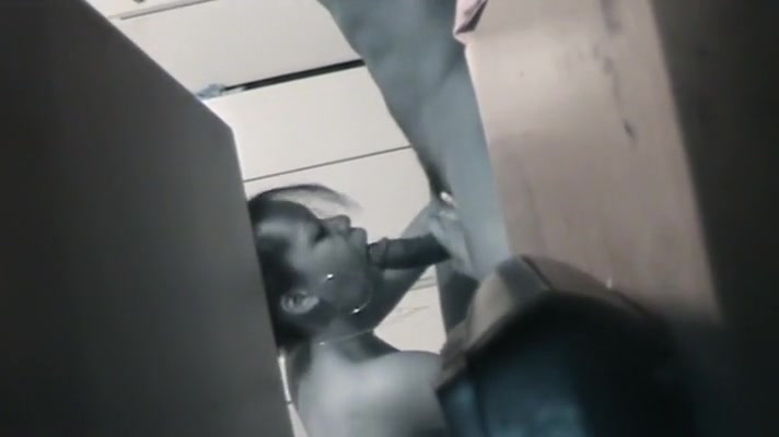 Ebony wife caught on sucking dick