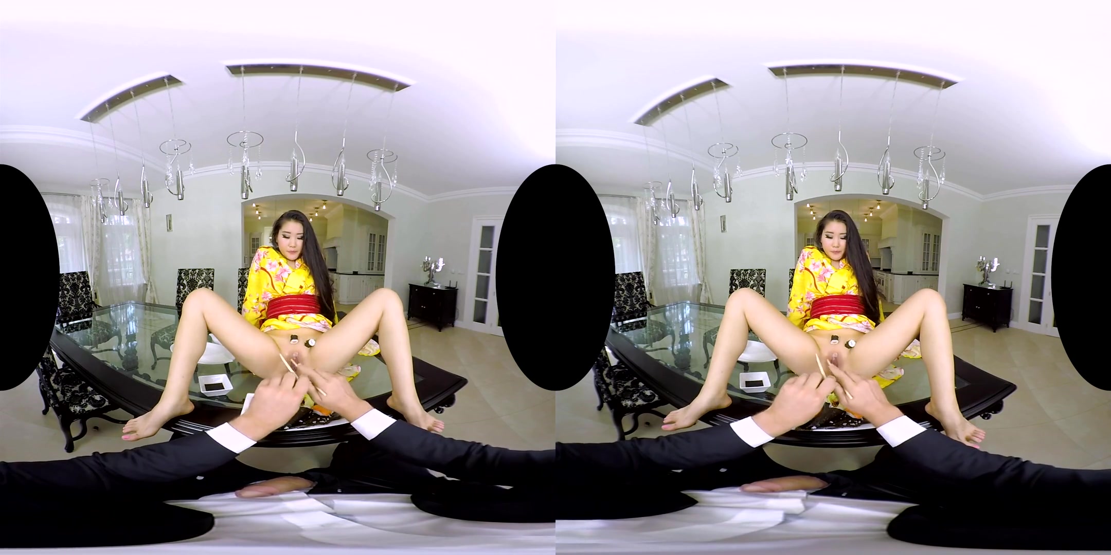 Katana in Sushi Time - POV - RealityLovers