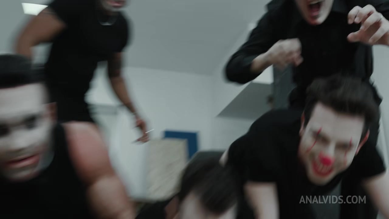 Halloween Party goes wrong 6on1, Emily Belle, ATM, Balls Deep