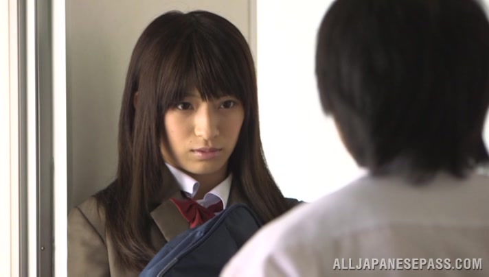 Ruri Narumiya Japanese teen 18+ gives POV blowjob