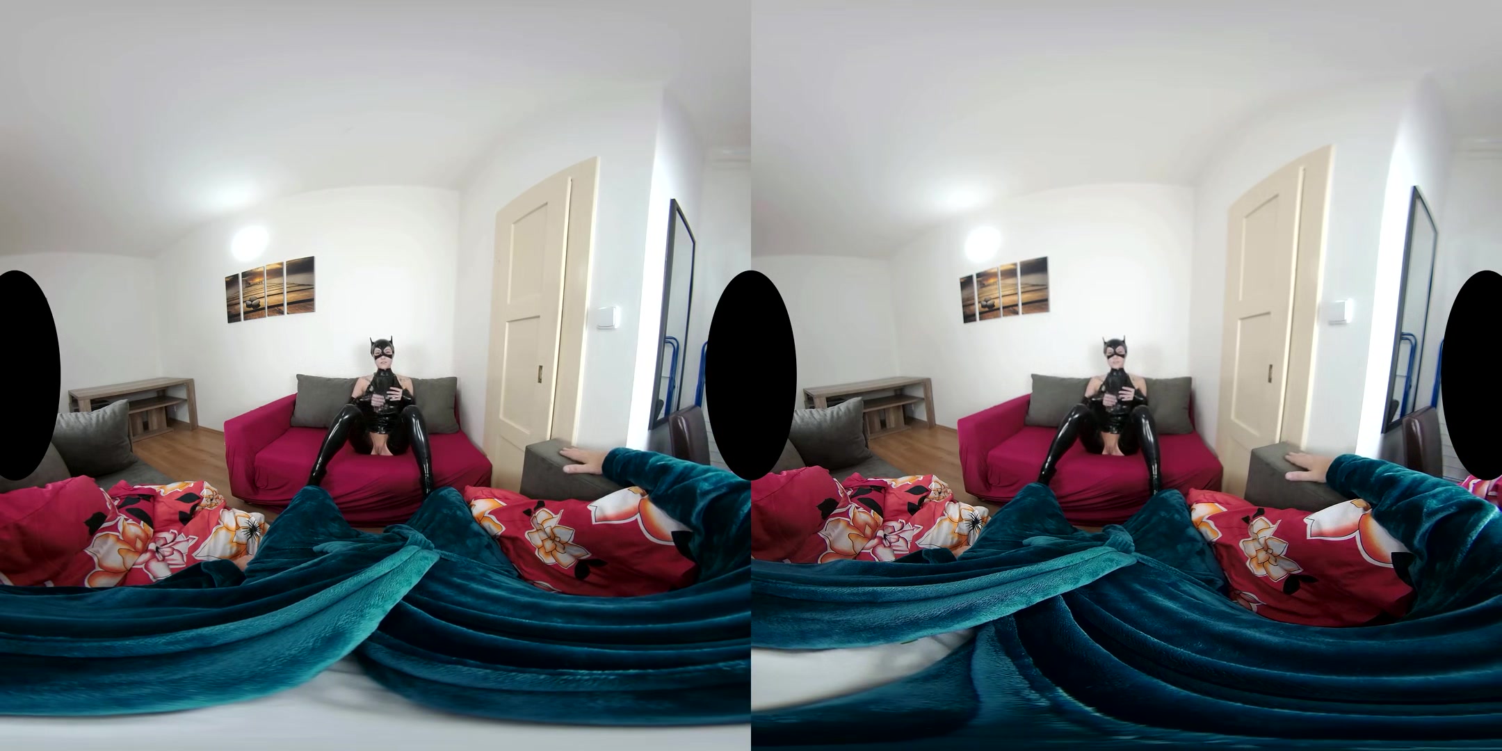 Mina K: Latex Pussycat - Fetish Gear VR POV - SexLikeReal