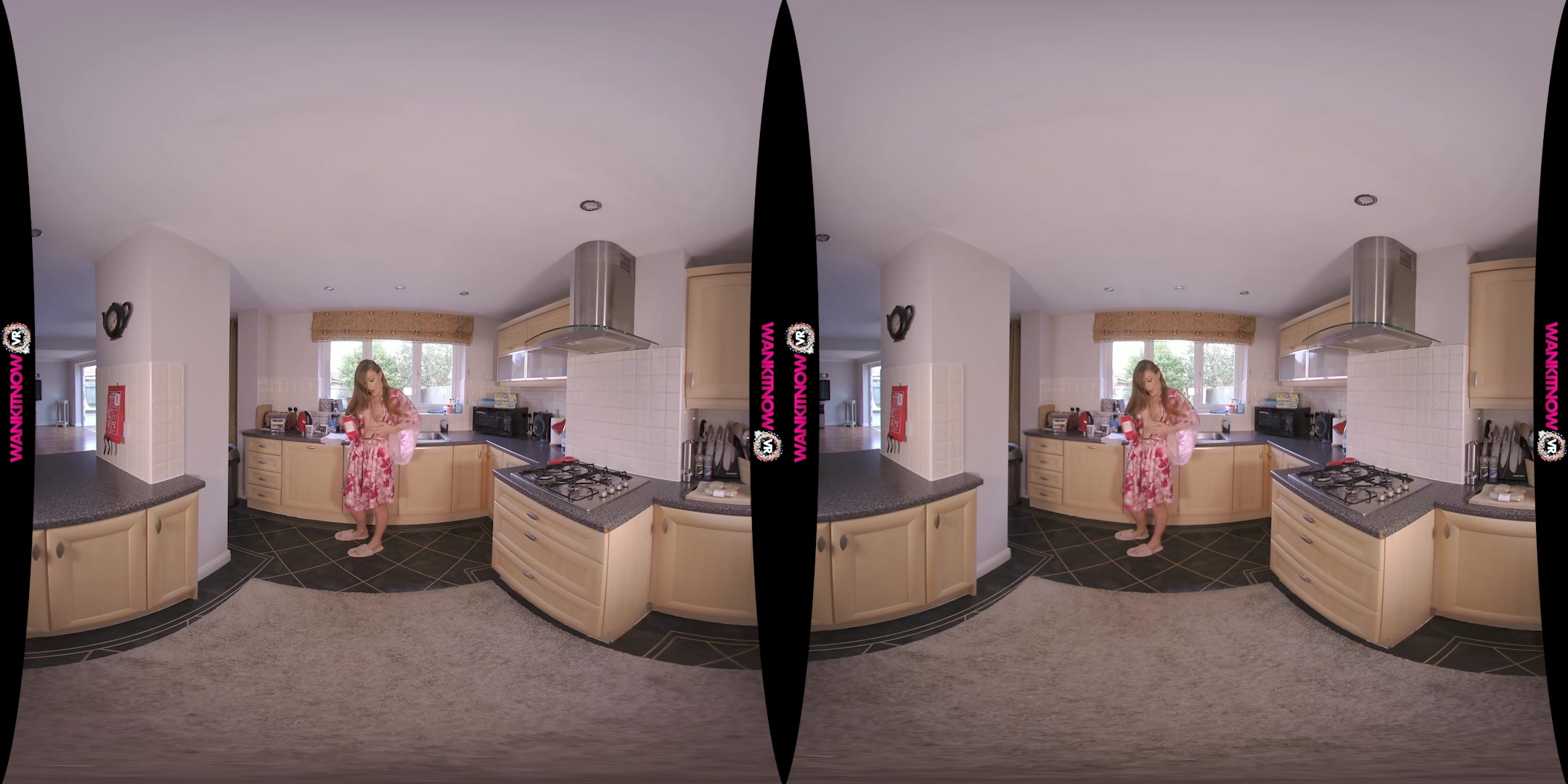 Kitchen Tease featuring Honour May - WankitNowVR
