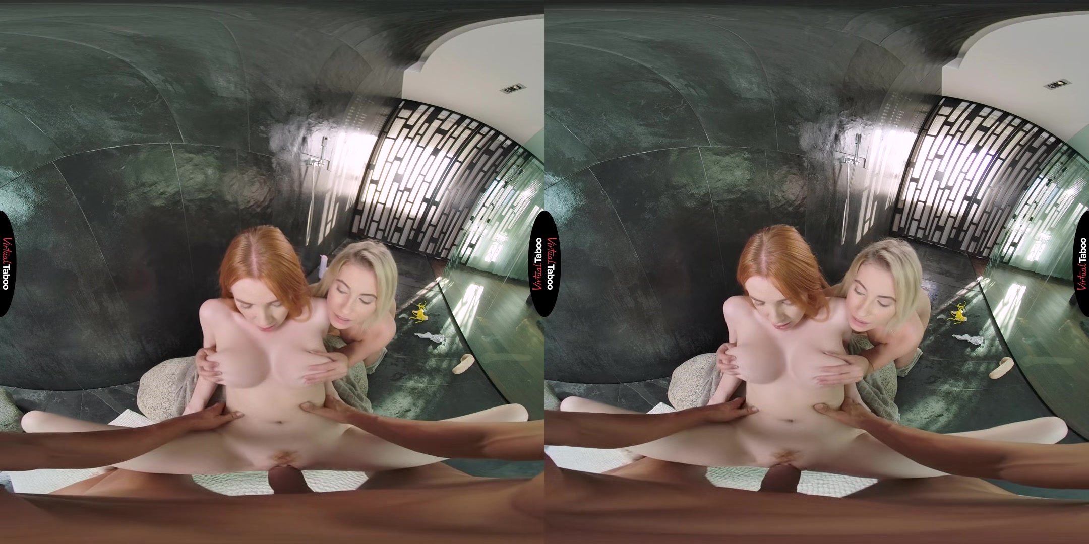Lilly Bella, Scarlett Jones VR Porn: Two Girls One Daddy - VirtualTaboo