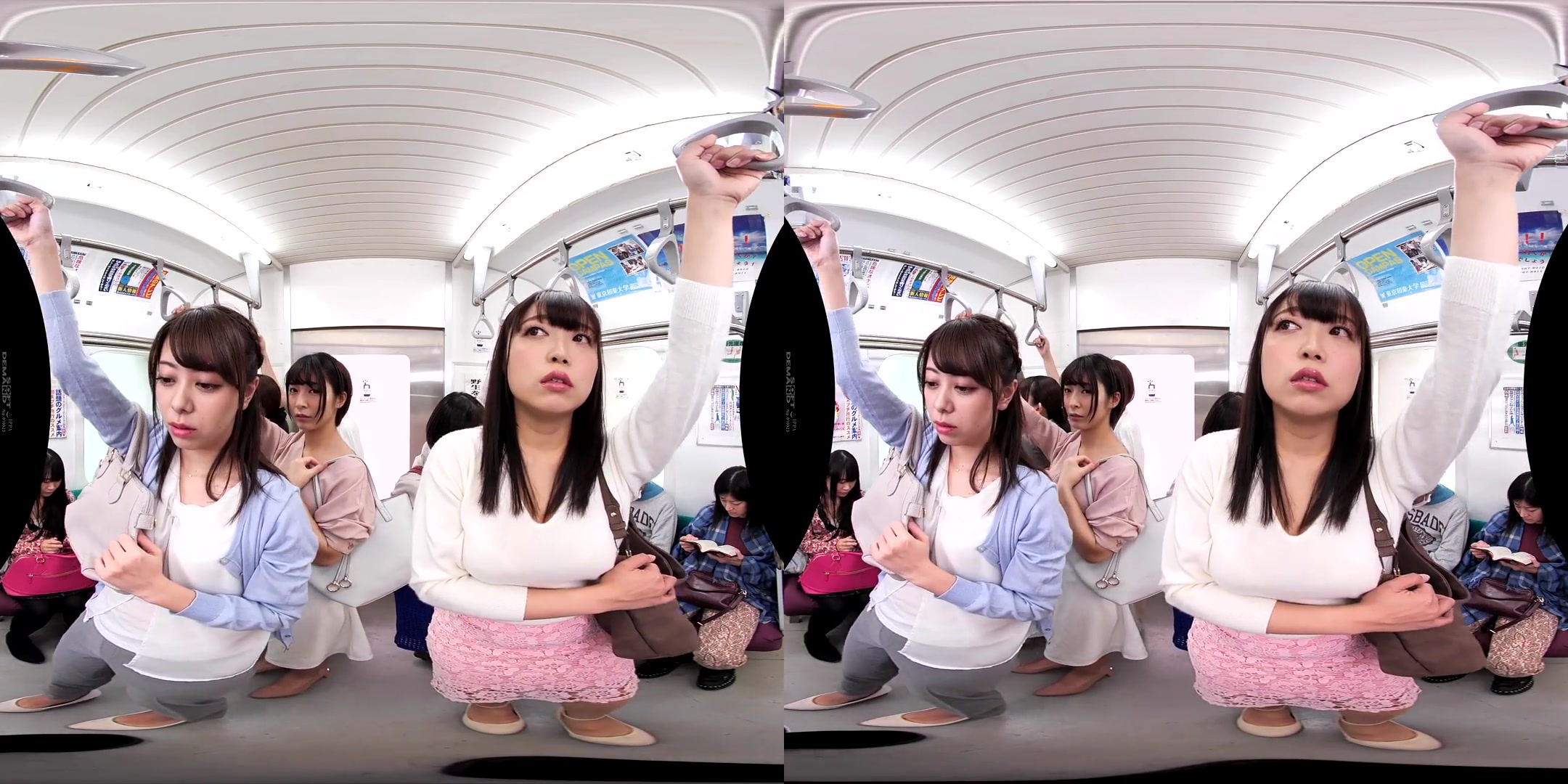 Packed in a Train Car and Surrounded by Nothing but Women! - Public