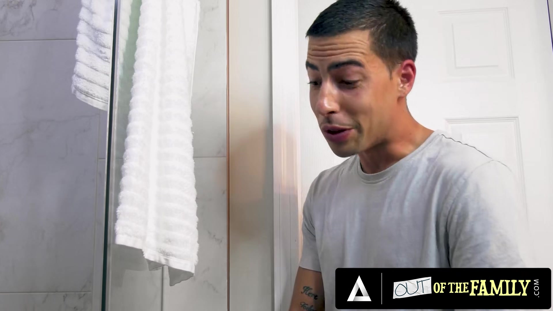 OUT OF THE FAMILY - Stunning Blonde Kali Roses Fucks With Her Stepbrother During Her Shower