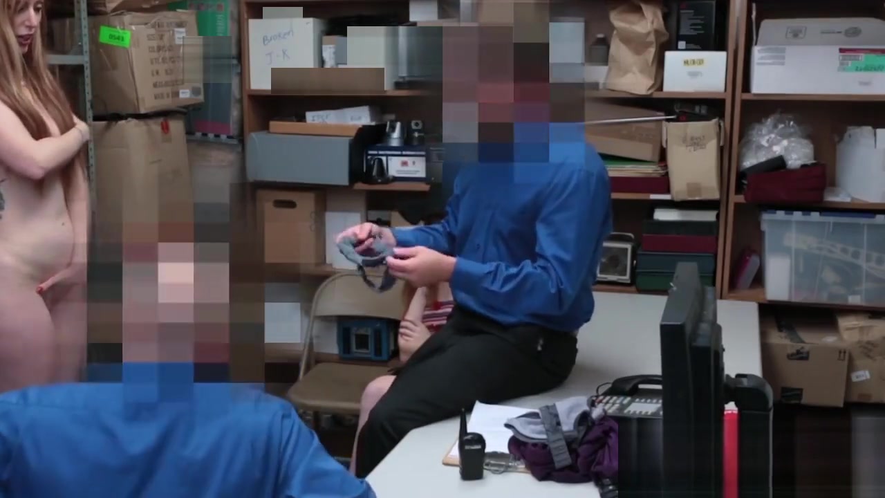 Redhead milf and teen 18+ gets their coochies demolished by horny officers