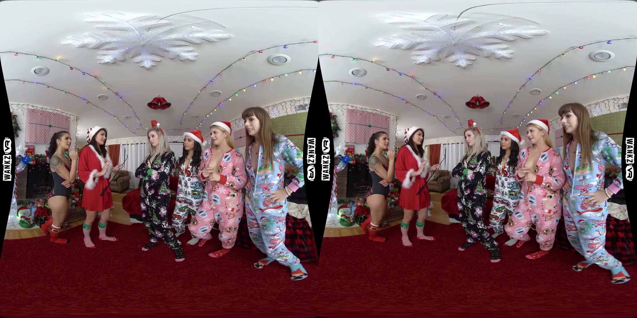 Santa's Naughty List - Harem Reverse Gangbang Pornstar Orgy