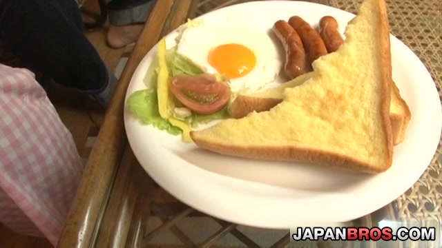Shino Nakumara should be careful how she eats that sausage