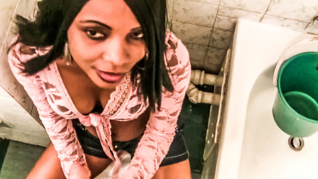 Light skin african party girl seduces tourist for interracial fucking